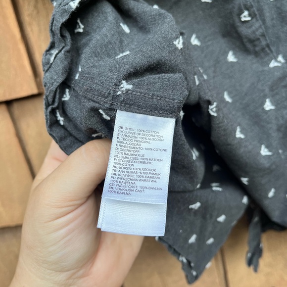 The North Face Men’s 100% Cotton Short Sleeve Button Down Shirt XL Camping Black - Picture 6 of 8